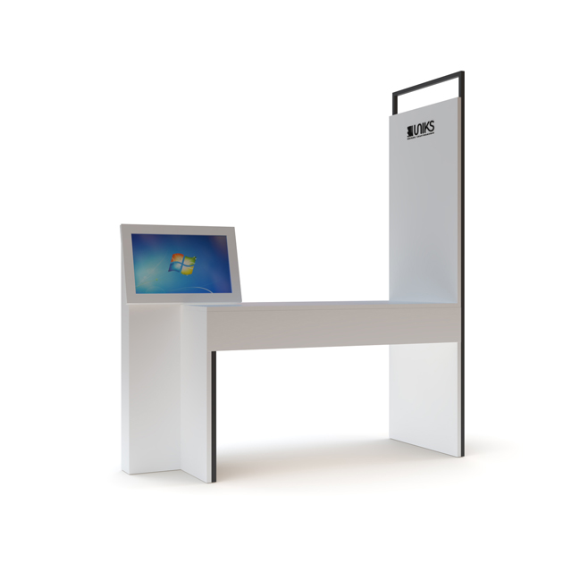 Desktop tile rack